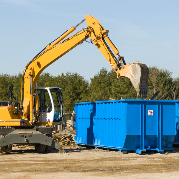 what are the rental fees for a residential dumpster in Garrison